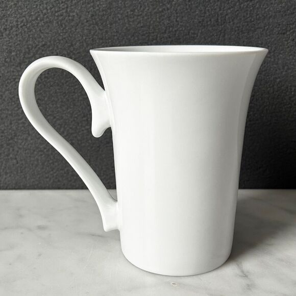 Starbucks White Mug Flare Rim Scroll Handle - Starbucks Coffee Company Cup - Picture 3 of 6